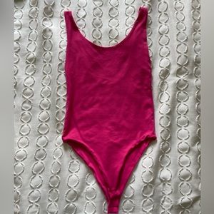 pink zara bodysuit